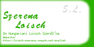 szerena loisch business card